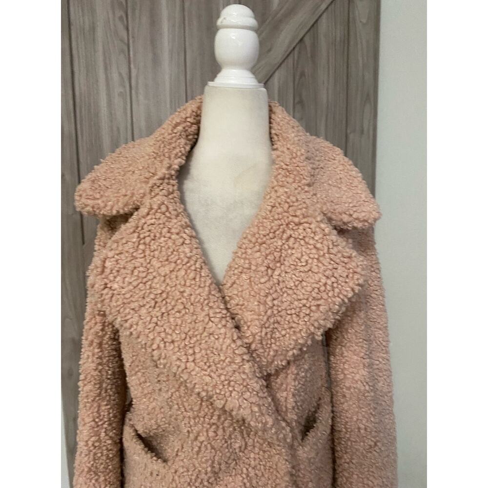 Anthropology J.O.A. Extra small mauve teddy coat.